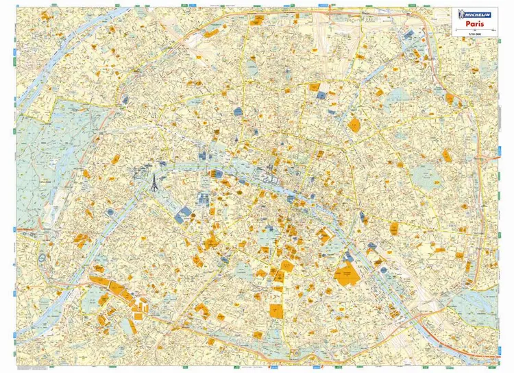Paris Wall Map af Michelin