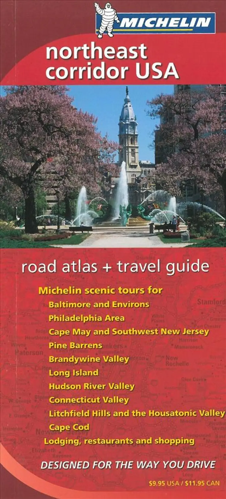 Northeast Corridor USA -  Michelin road atlas & travel guide