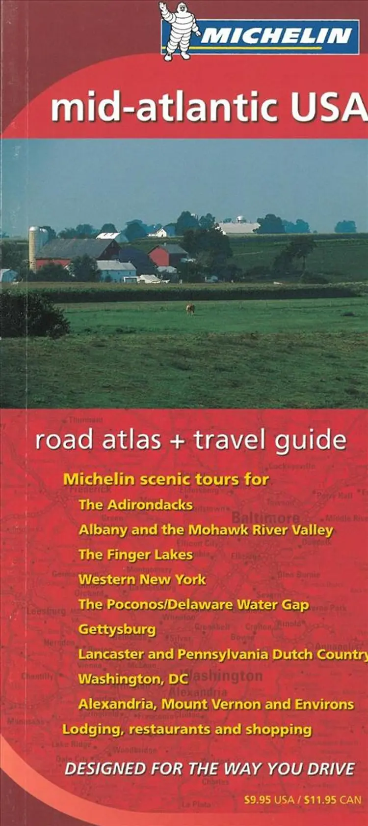 Mid Atlantic USA -  Michelin road atlas & travel guide