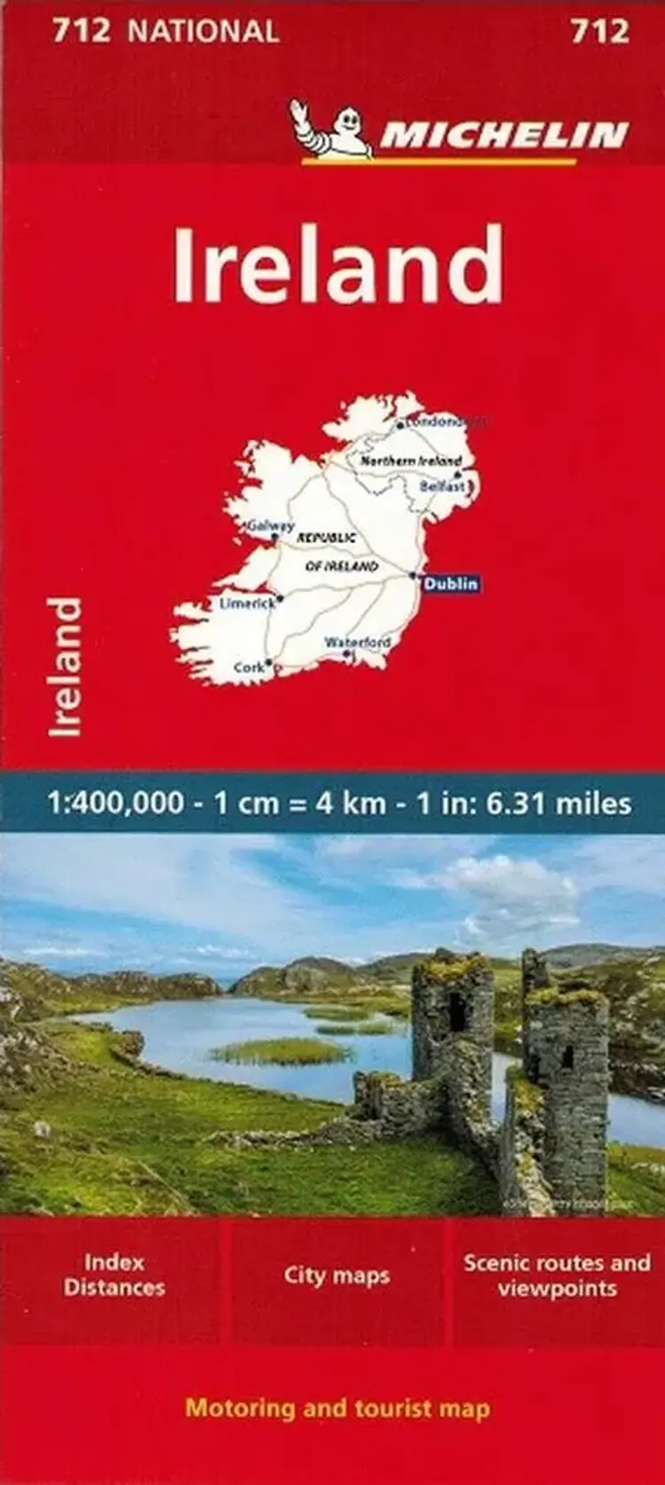 Ireland, Michelin National Map 712 - Michelin af Michelin