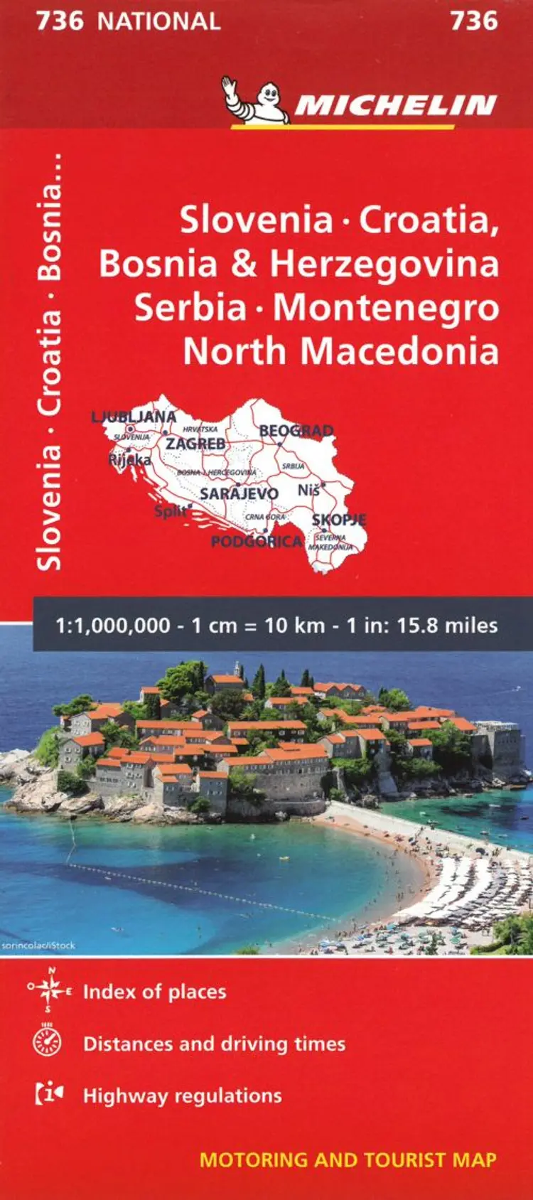 Slovenia, Croatia, Bosnia & Herzegovina, Serbia, Montenegro & Yug. Republic of Macedonia af Michelin
