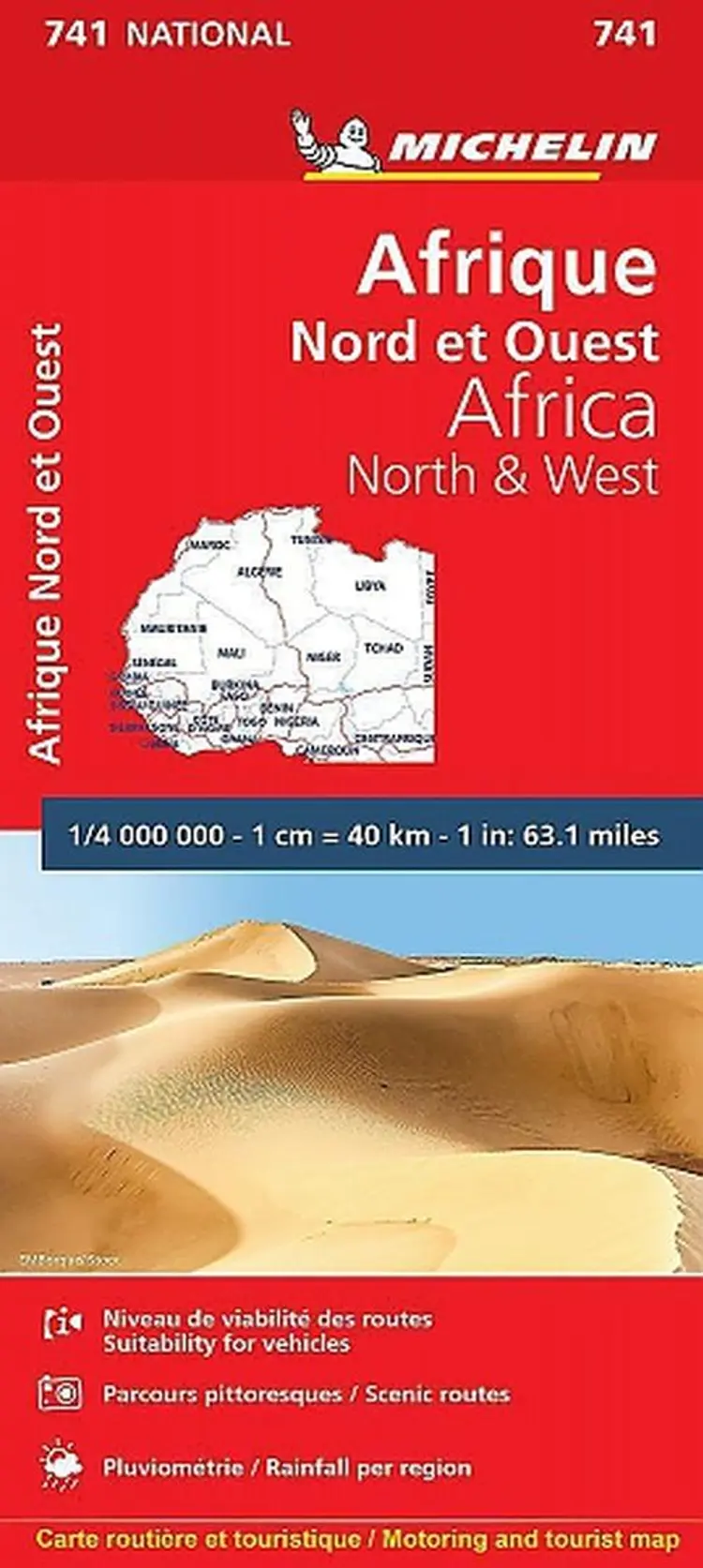 Michelin Africa blad 741: Africa North & West af Michelin
