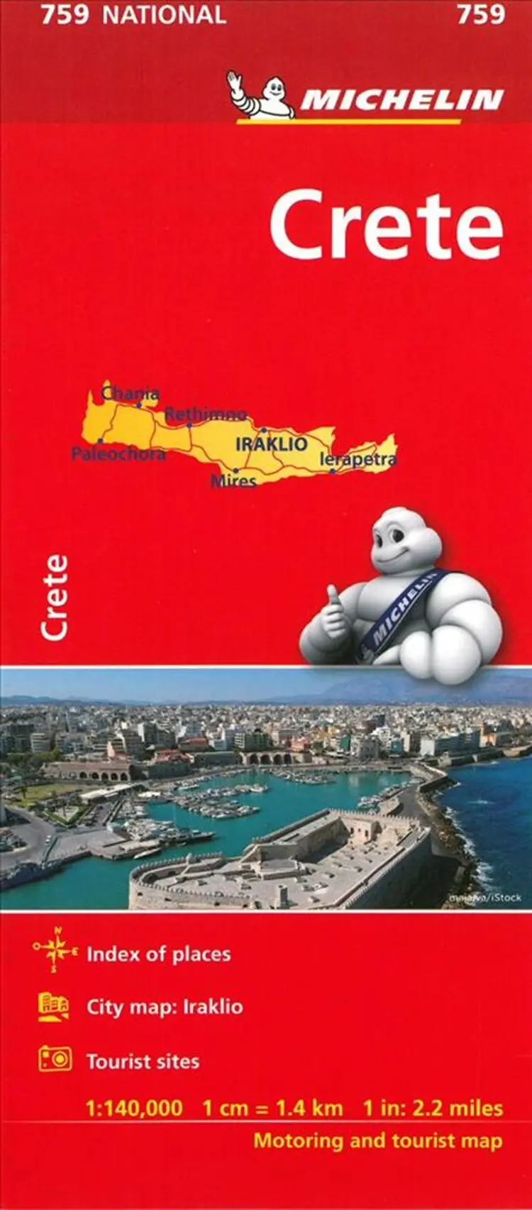 Crete, Michelin National Map 759 af Michelin