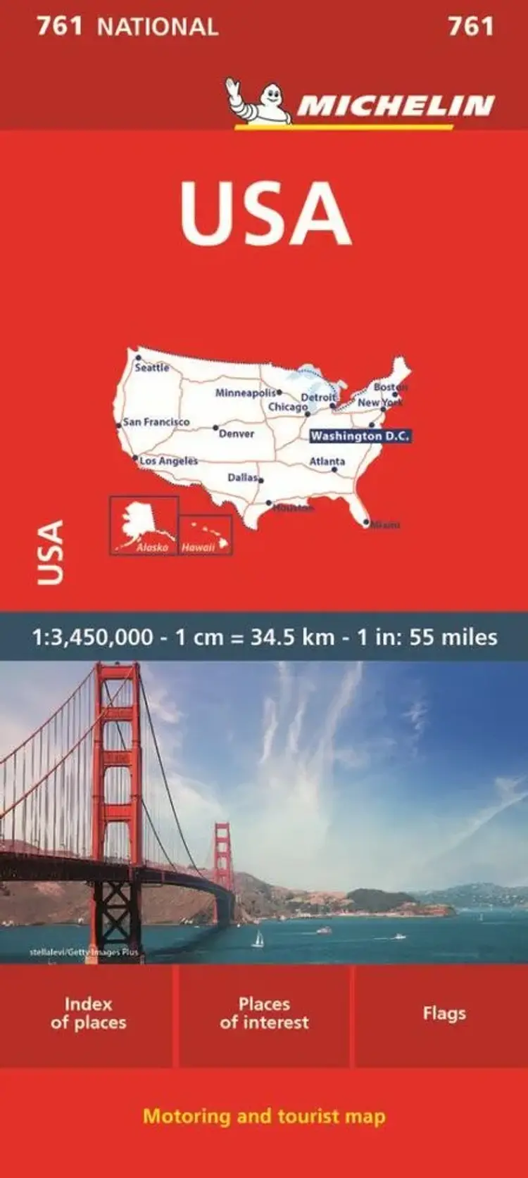 USA - Michelin National Map 761 af Michelin