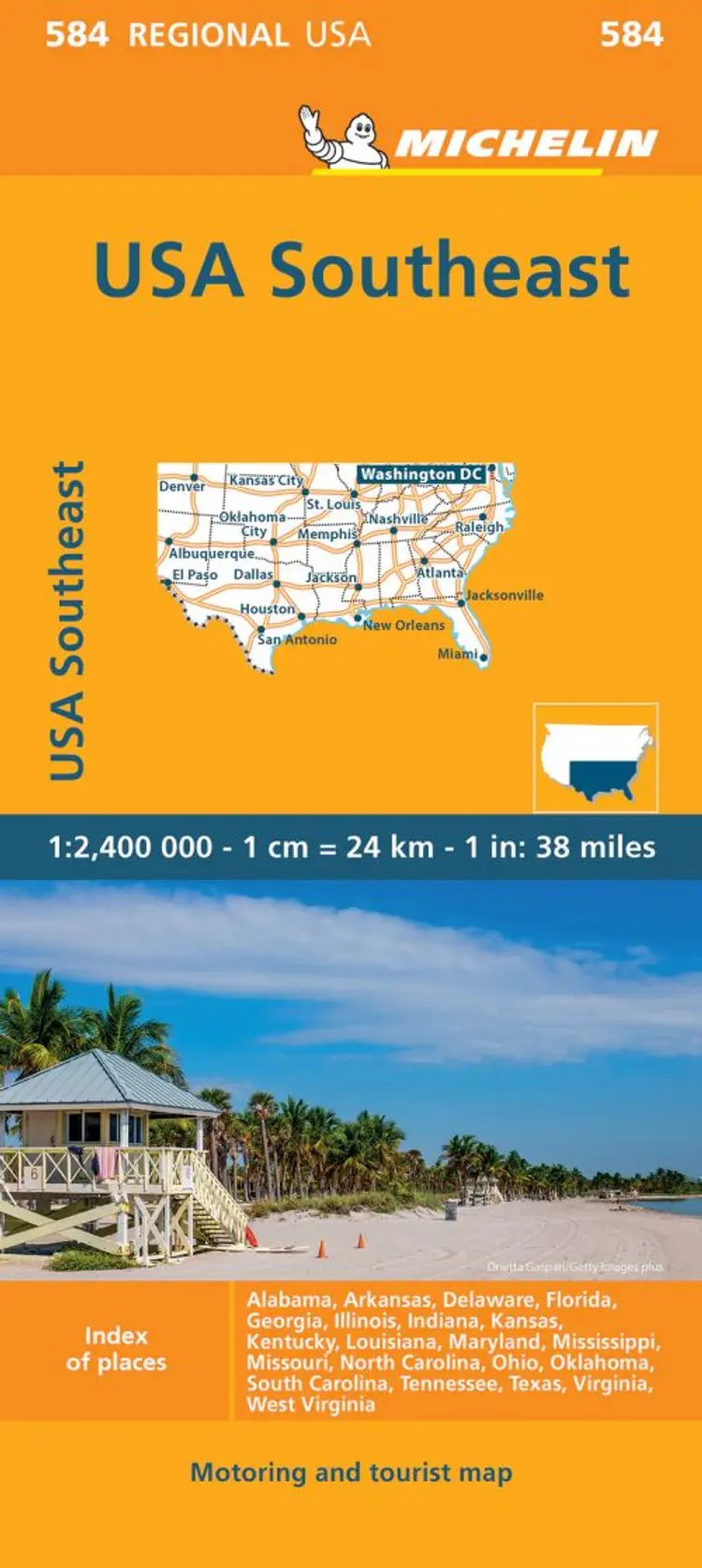 Michelin USA blad 584: Southeastern USA af Michelin