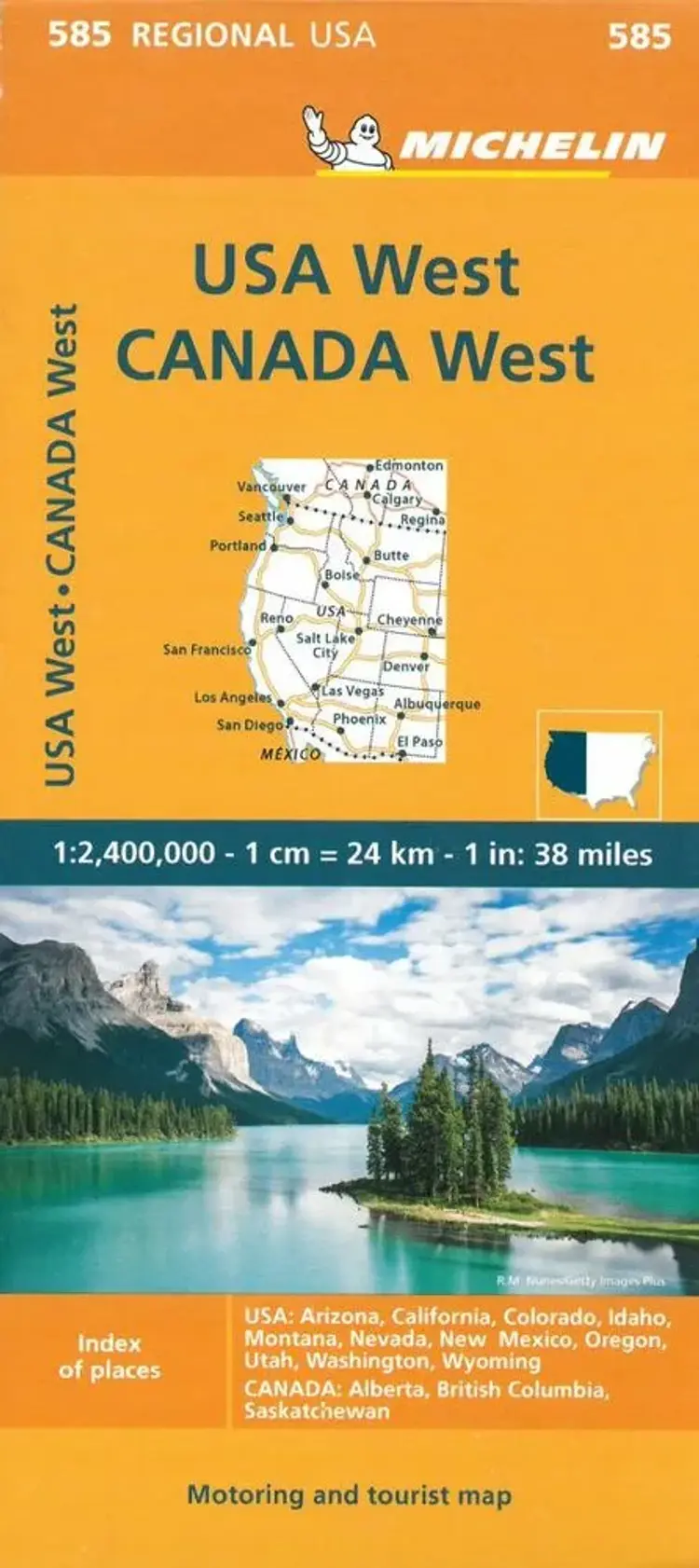 Michelin USA blad 585: USA West & Canada West af Michelin