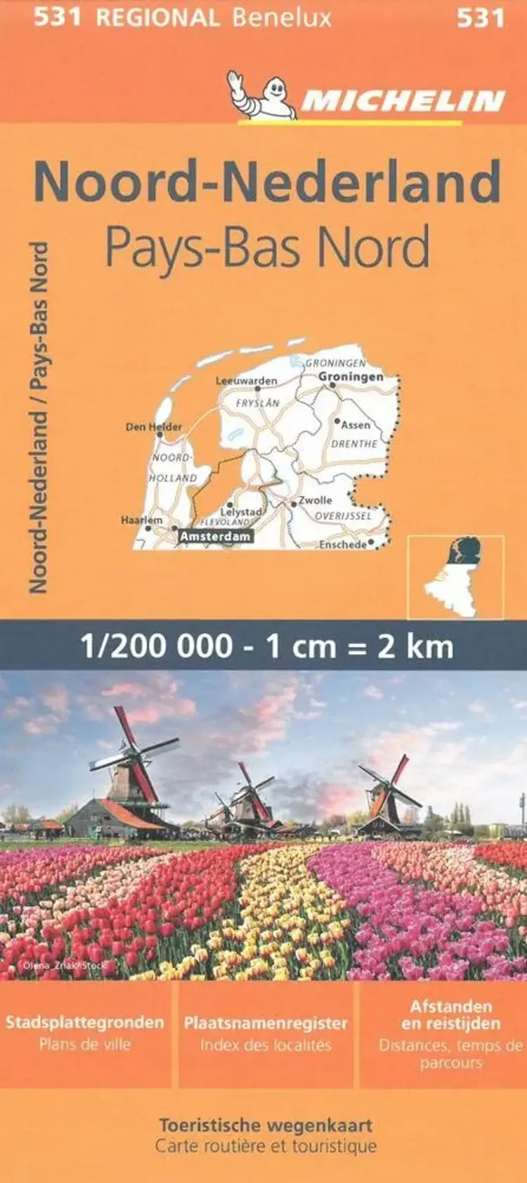 Michelin Benelux Blad 531: Holland North af Michelin