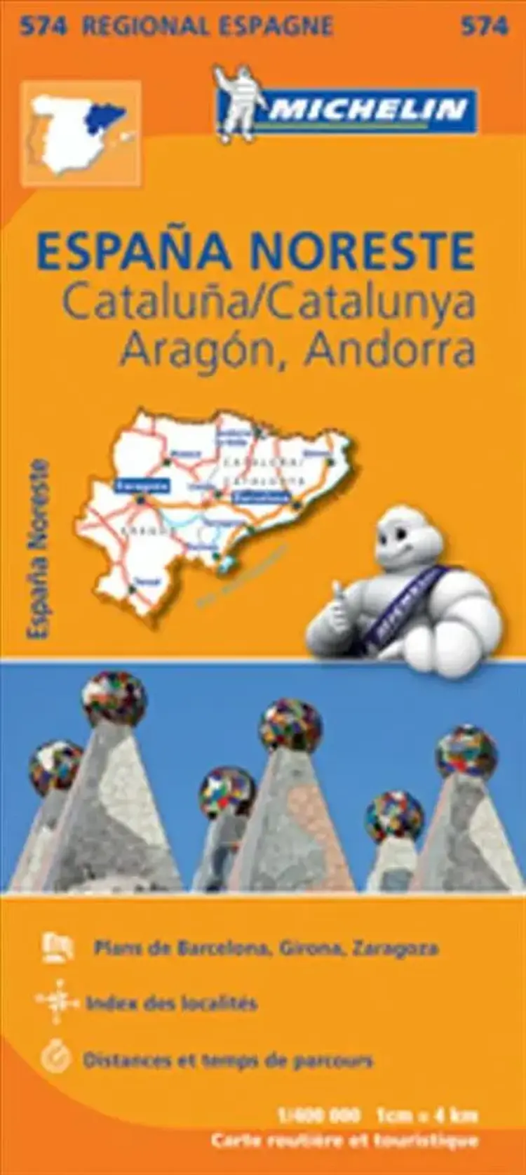 North East Spain, Aragon, Cataluna/Catalunya, Andorra af Michelin