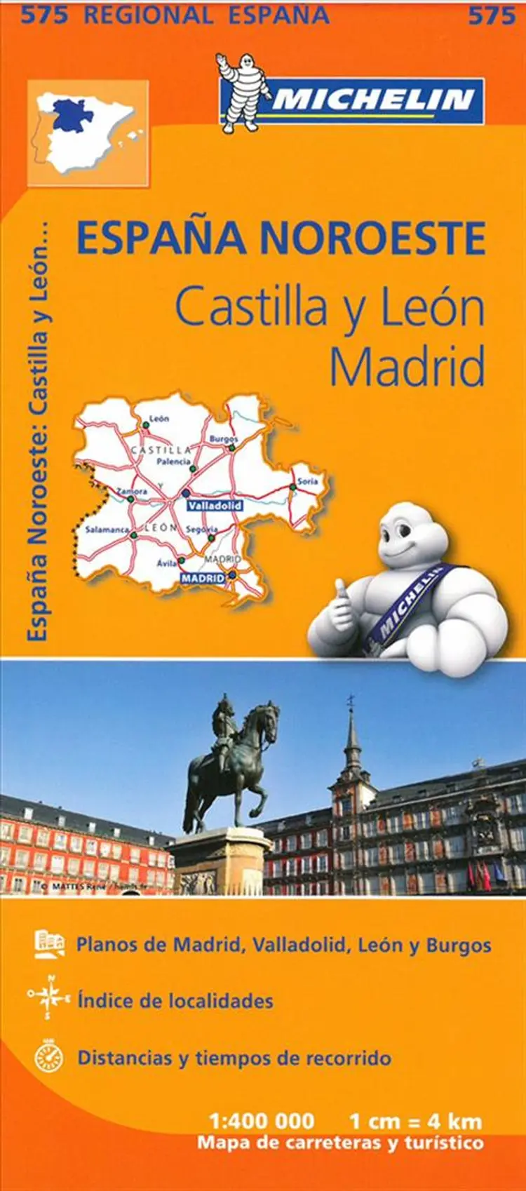 North Spain: Castilla y Leon, Madrid af Michelin