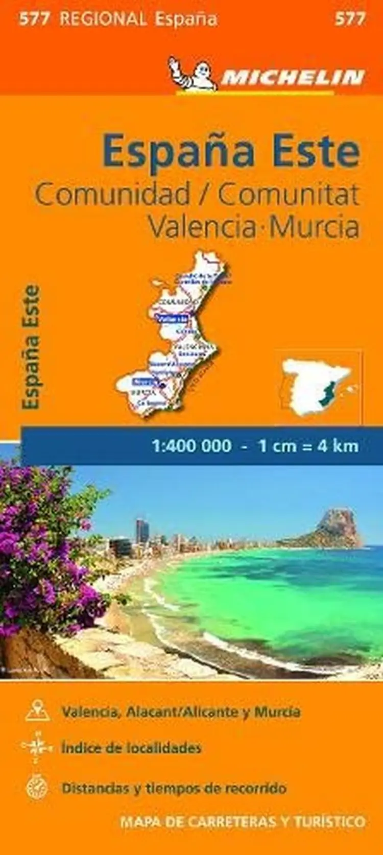 Spain Central East: La Comunidad Valenciana, Murcia af Michelin
