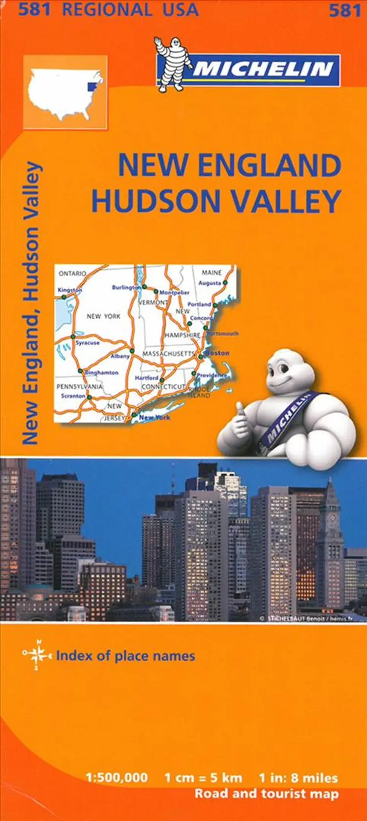 USA: New England, Hudson Valley af Michelin