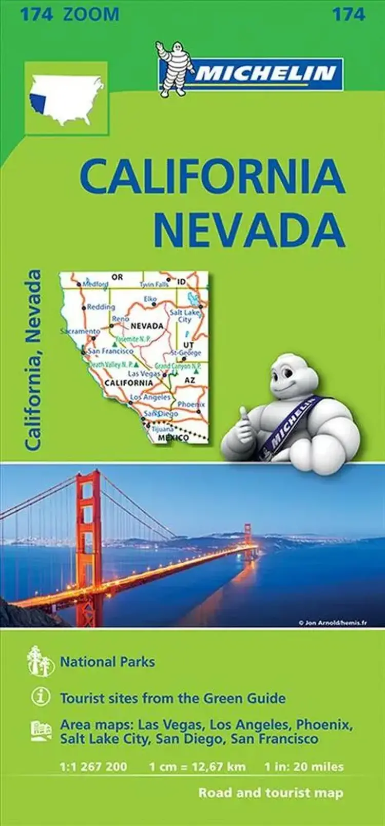 USA: California - Nevada af Michelin