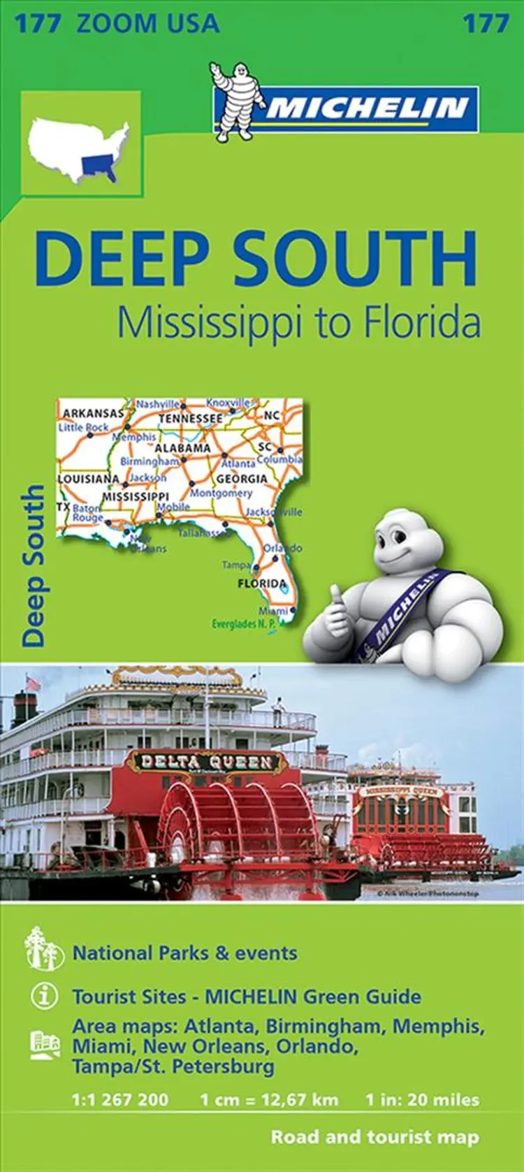 USA: Deep South : Mississipi to Florida af Michelin