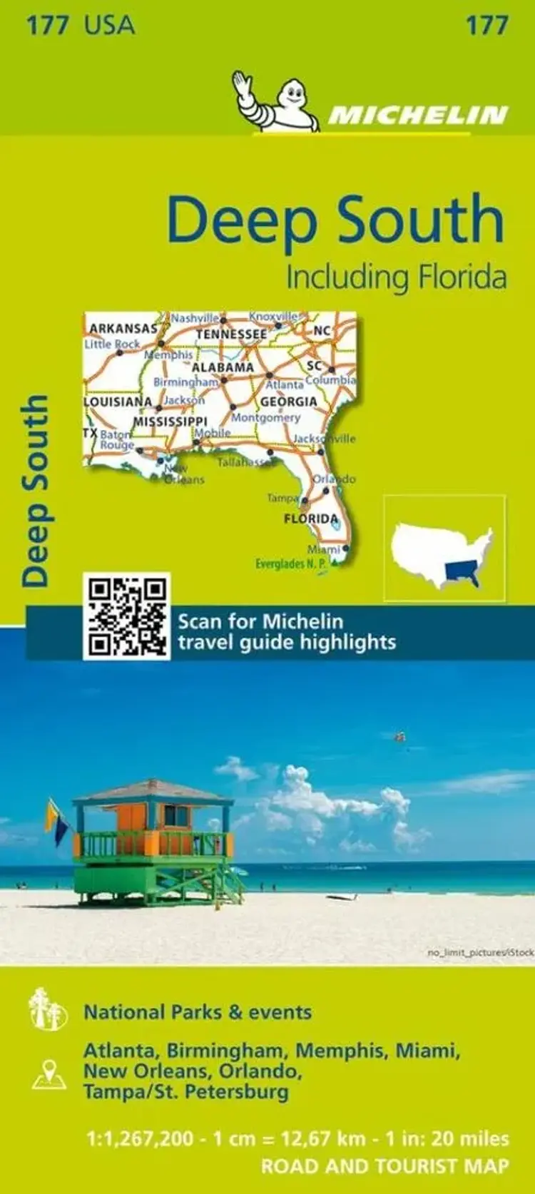 Michelin USA Zoom 177: Deep South : Mississipi to Florida af Michelin