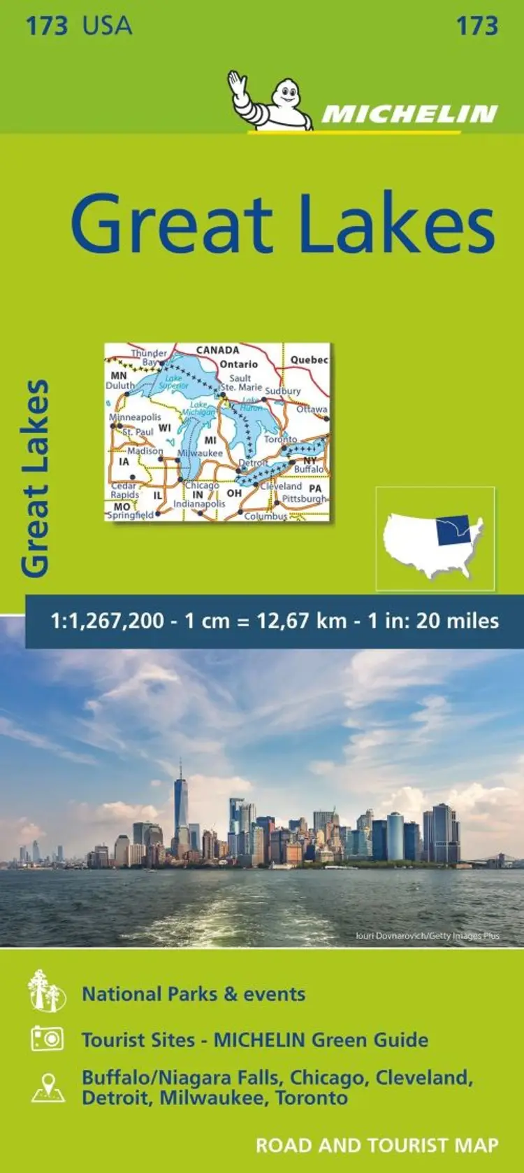 Michelin USA Zoom 173: Great Lakes af Michelin