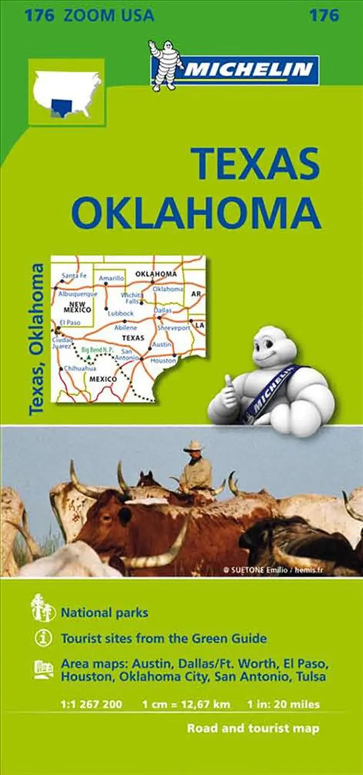 USA: Texas Oklahoma af Michelin