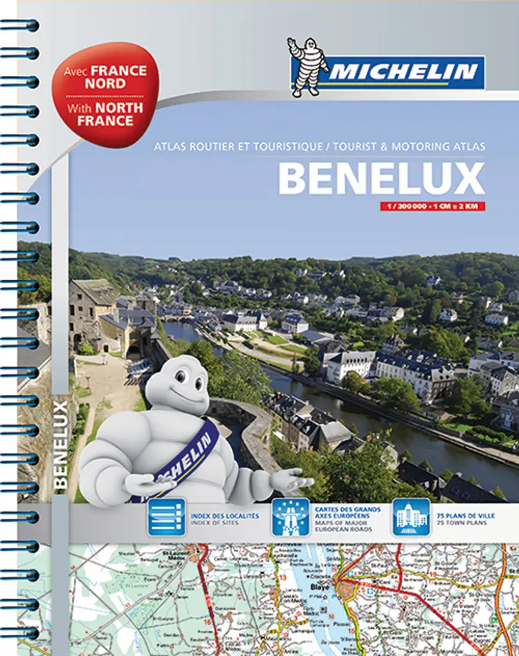 Michelin Tourist & Motoring Atlas Benelux & North of France af Michelin