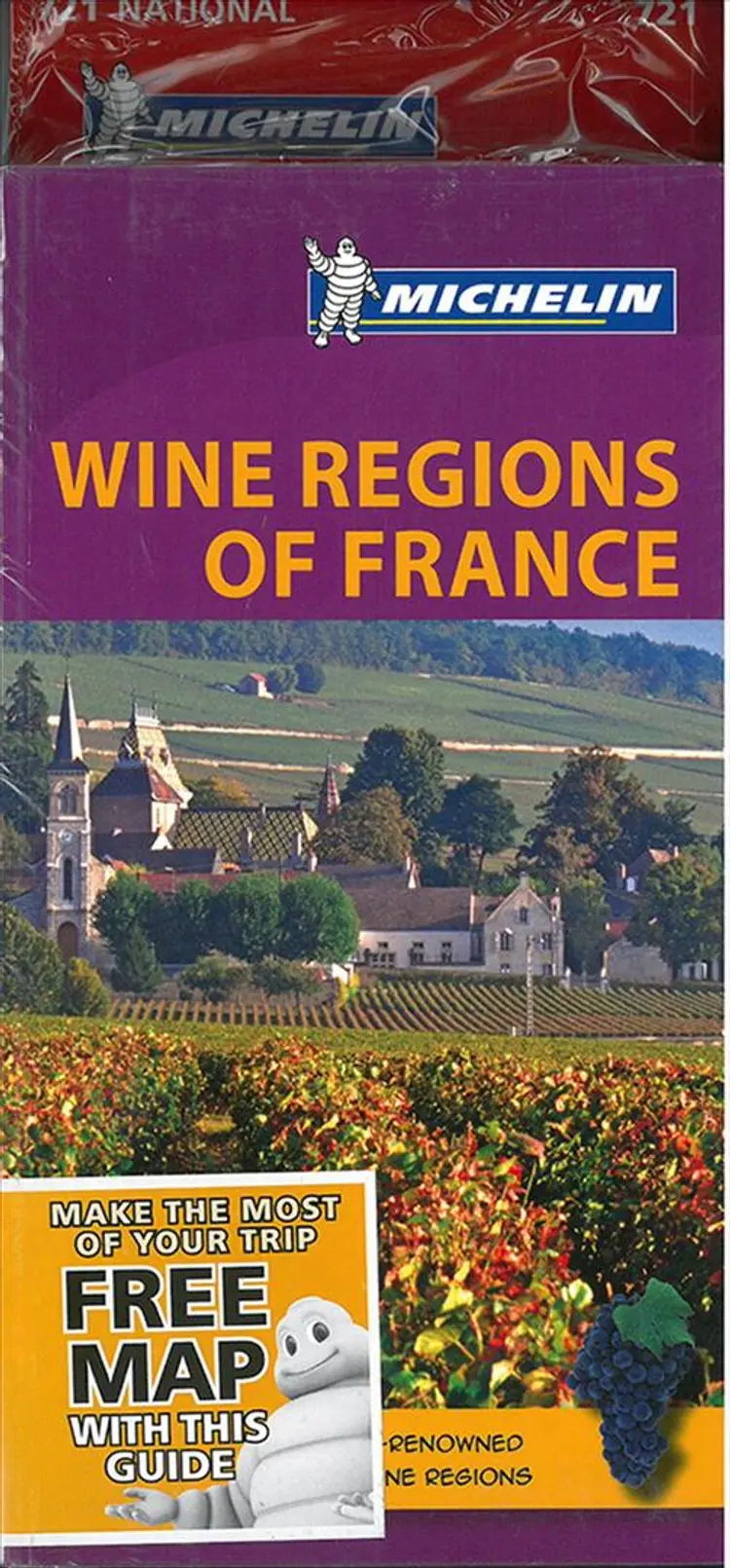 Wine Regions of France + France National Map 721