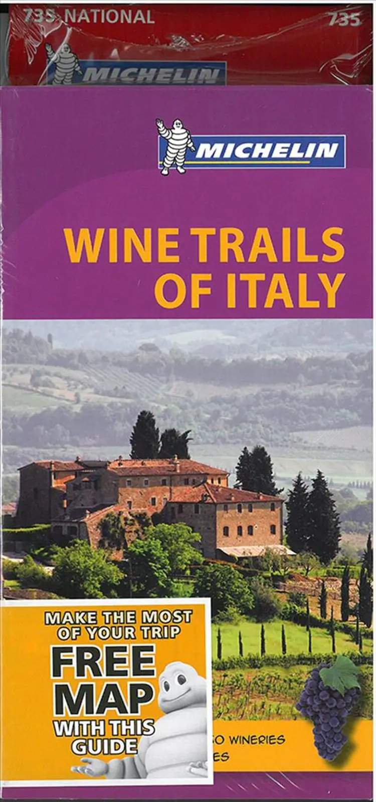 Michelin Wine Trails of Italy + Italy 2014 National Map 735