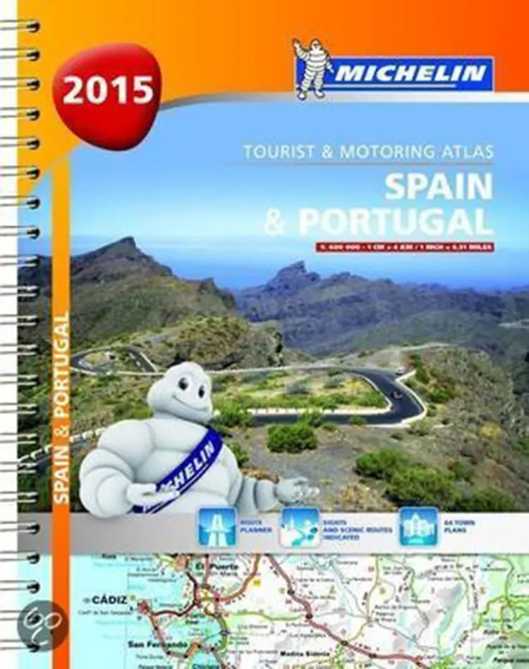 Michelin Tourist & Motoring Atlas Spain & Portugal 2015