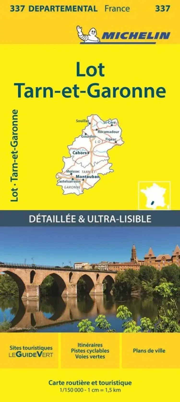 France blad 337: Lot, Tarn et Garonne af Michelin