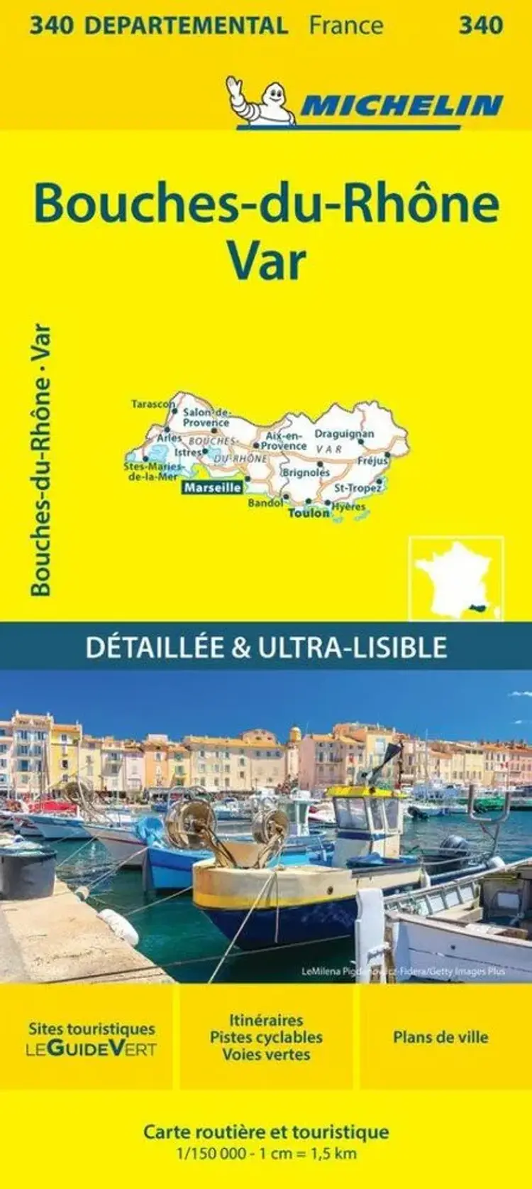 France blad 340: Bouches du Rhone, Var af Michelin