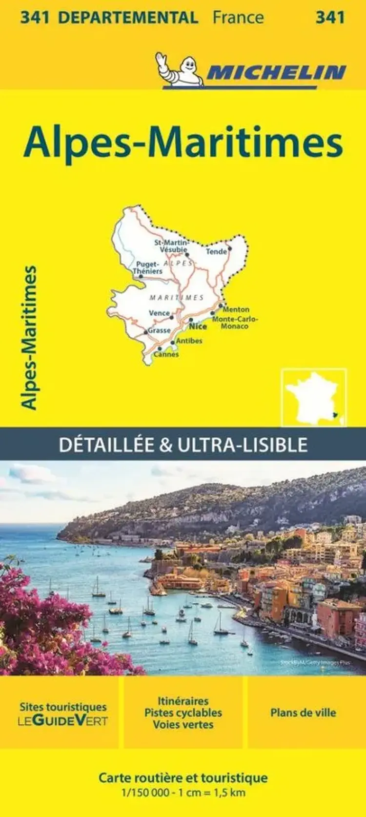 Alpes-Maritimes - Michelin Local Map 341 af Michelin