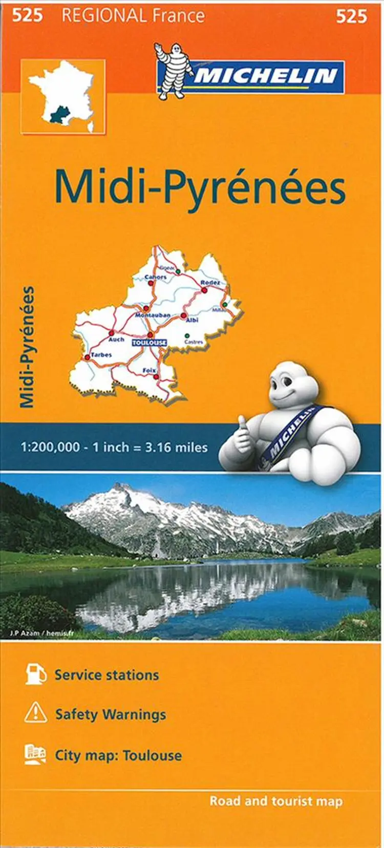 Michelin France blad 525: Midi-Pyrénées af Michelin