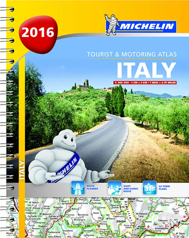 Michelin Tourist & Motoring Atlas Italy 2016
