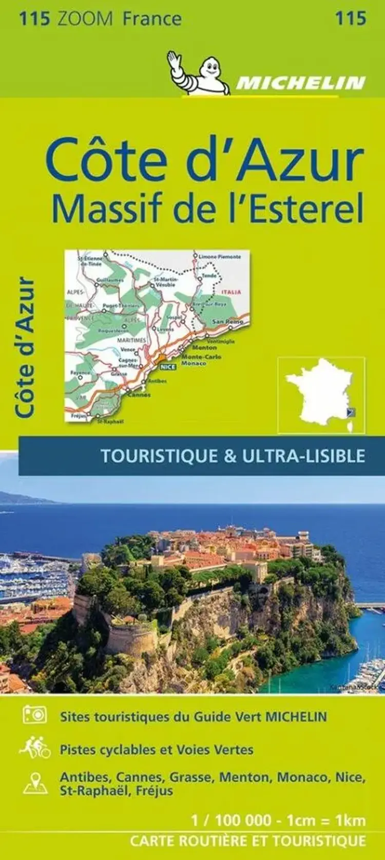 French Riviera - Cote d'Azur : Massif de l'Esterel, Michelin Zoom 115 af Michelin