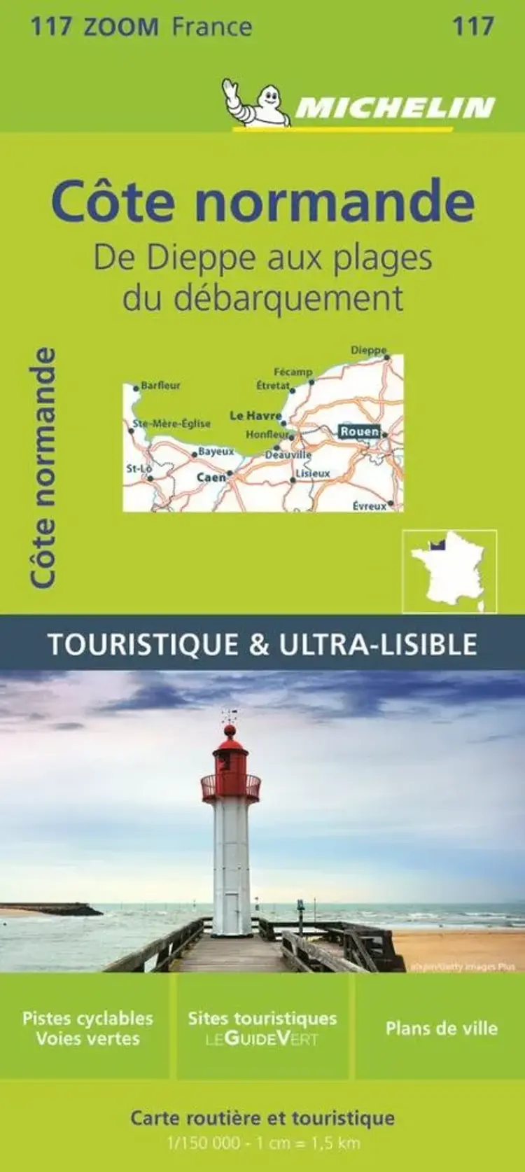 Normandy Coast - Michelin Zoom Map 117 af Michelin