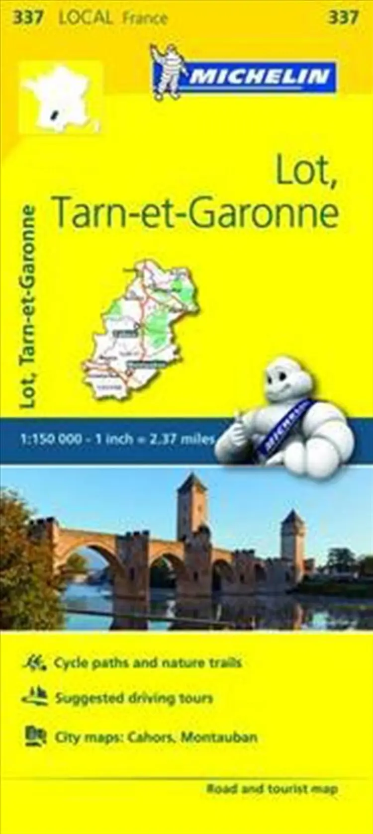France blad 337: Lot, Tarn et Garonne af Michelin