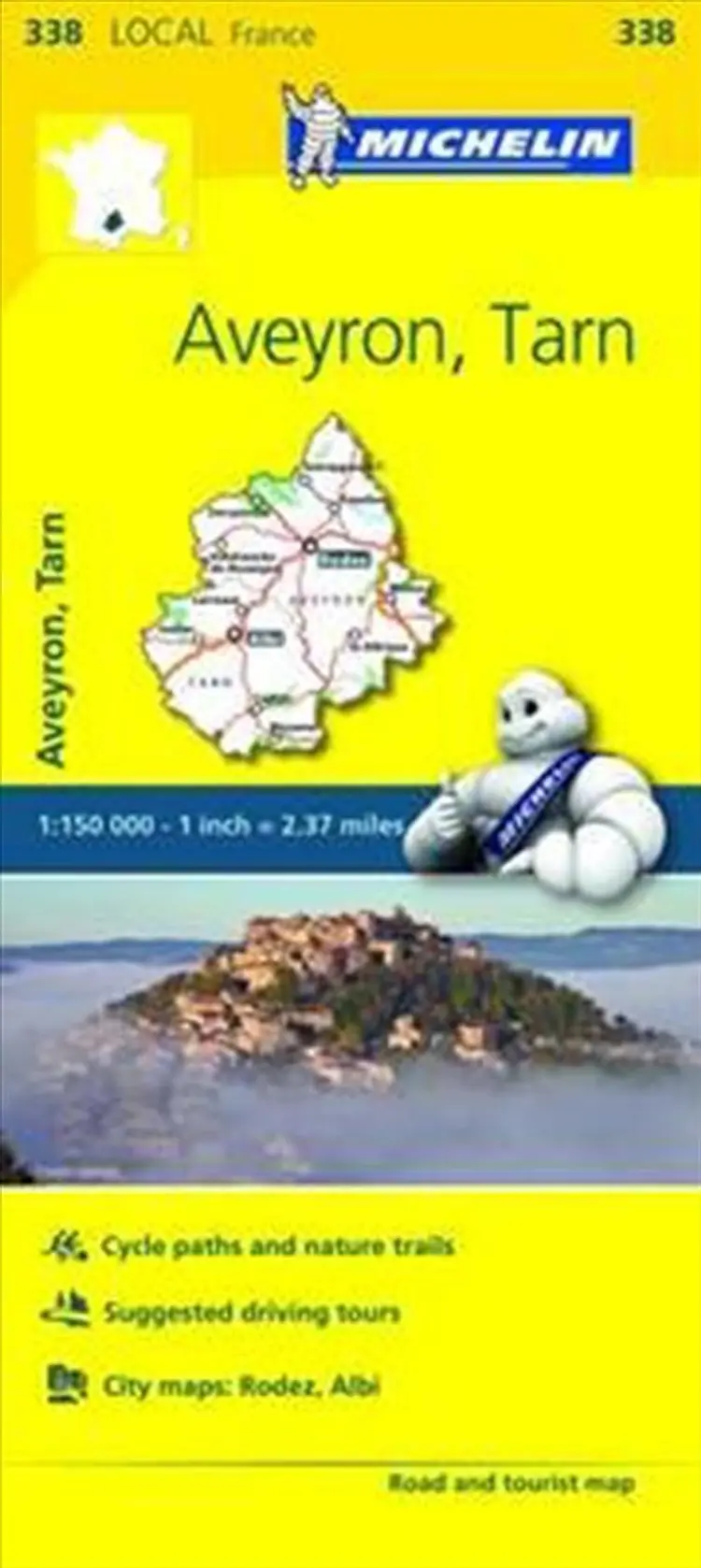 France blad 338: Aveyron, Tarn af Michelin