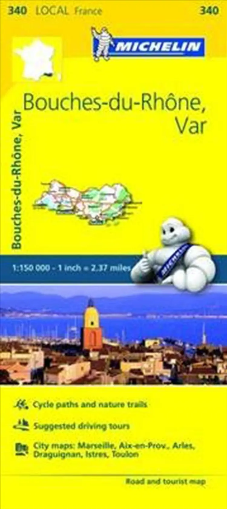 France blad 340: Bouches du Rhone, Var af Michelin