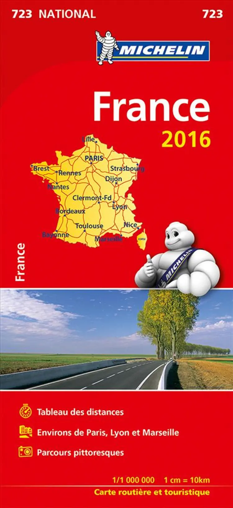 France Main Roads Atlas 2016