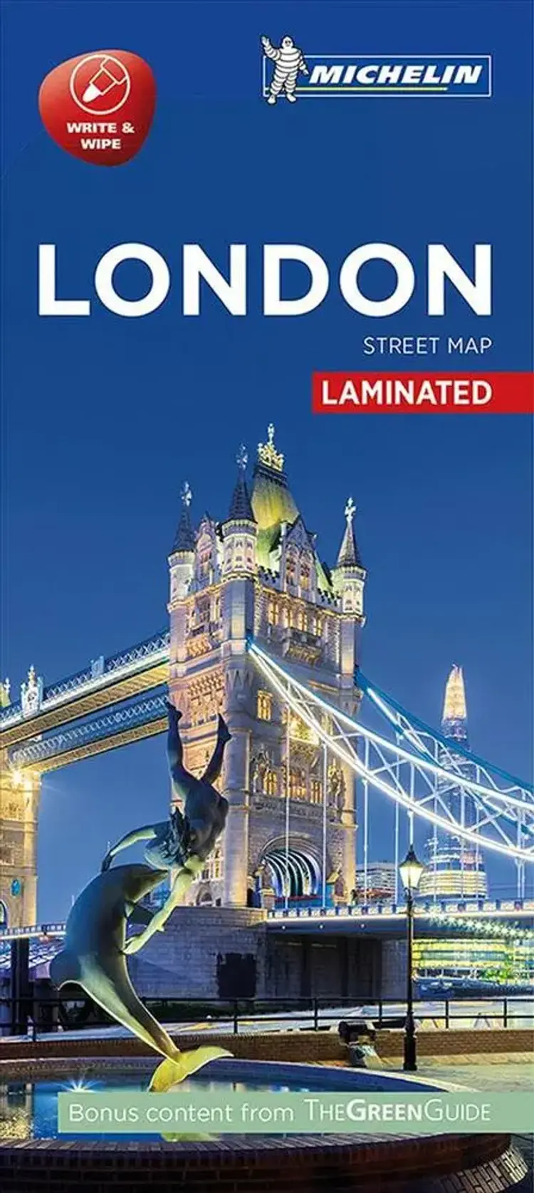 London Street Map Laminated af Michelin