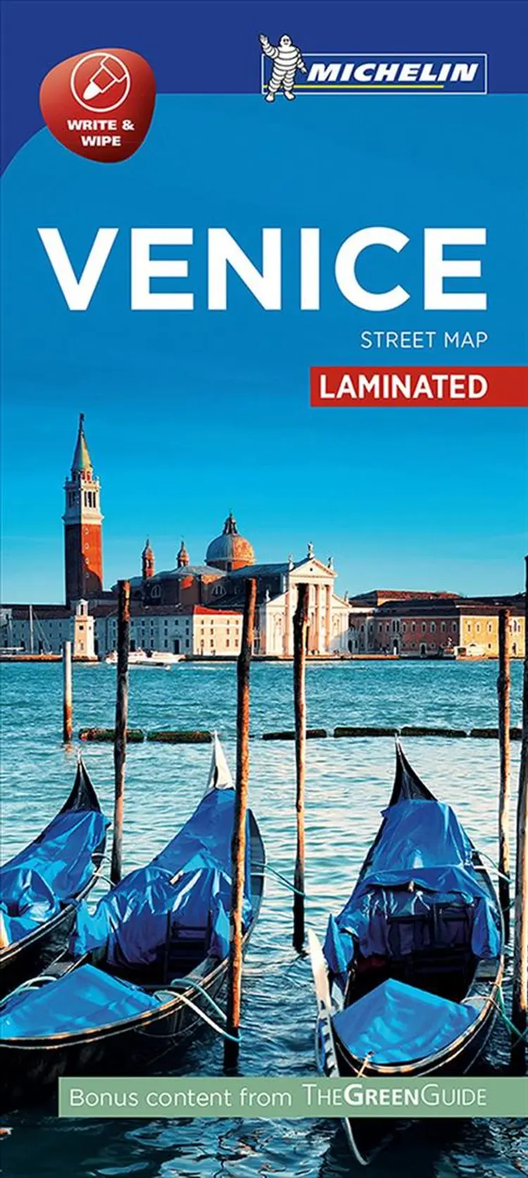 Venice Street Map Laminated af Michelin