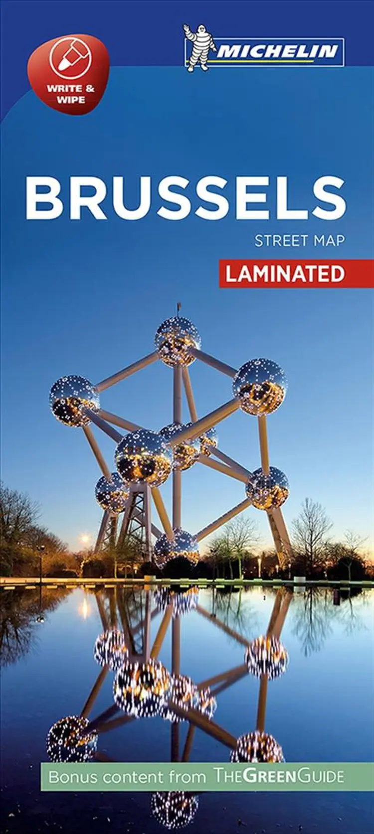 Brussels Street Map Laminated af Michelin