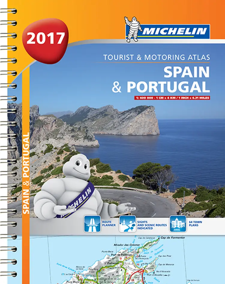 Michelin Tourist & Motoring Atlas Spain & Portugal 2017