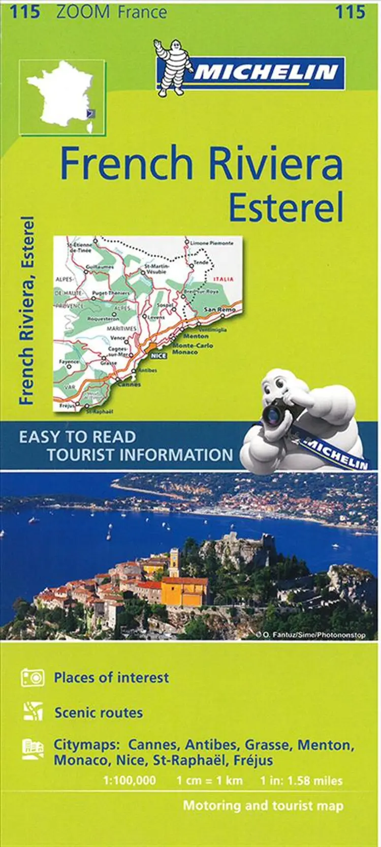 French Riviera: Esterel - Cannes, Nice, Monaco, Menton af Michelin