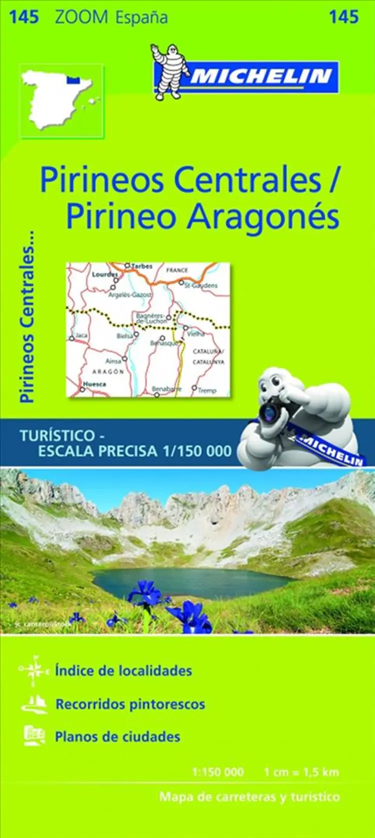 Pirineos Centrales - Pirineo Aragonés af Michelin