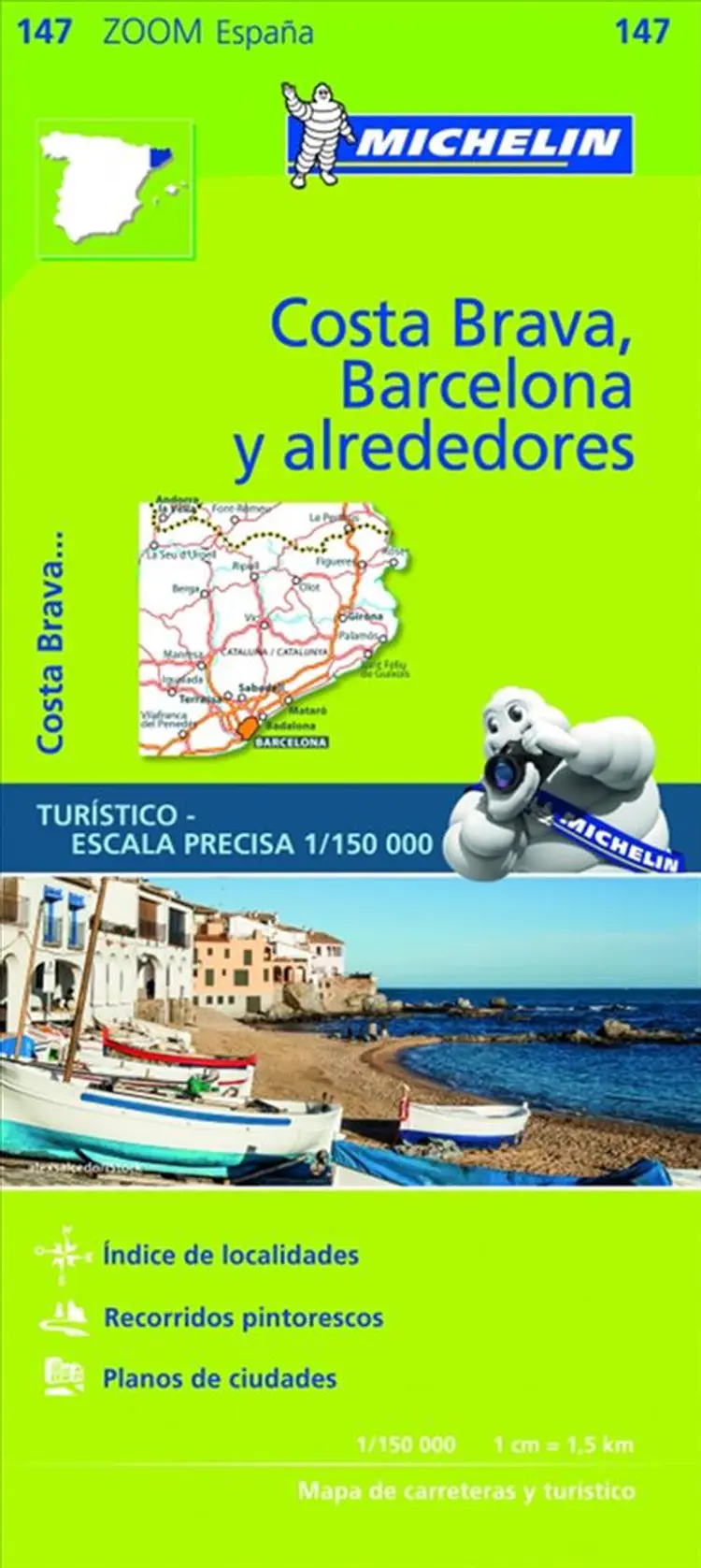 Barcelona y alrededores, Costa Brava af Michelin