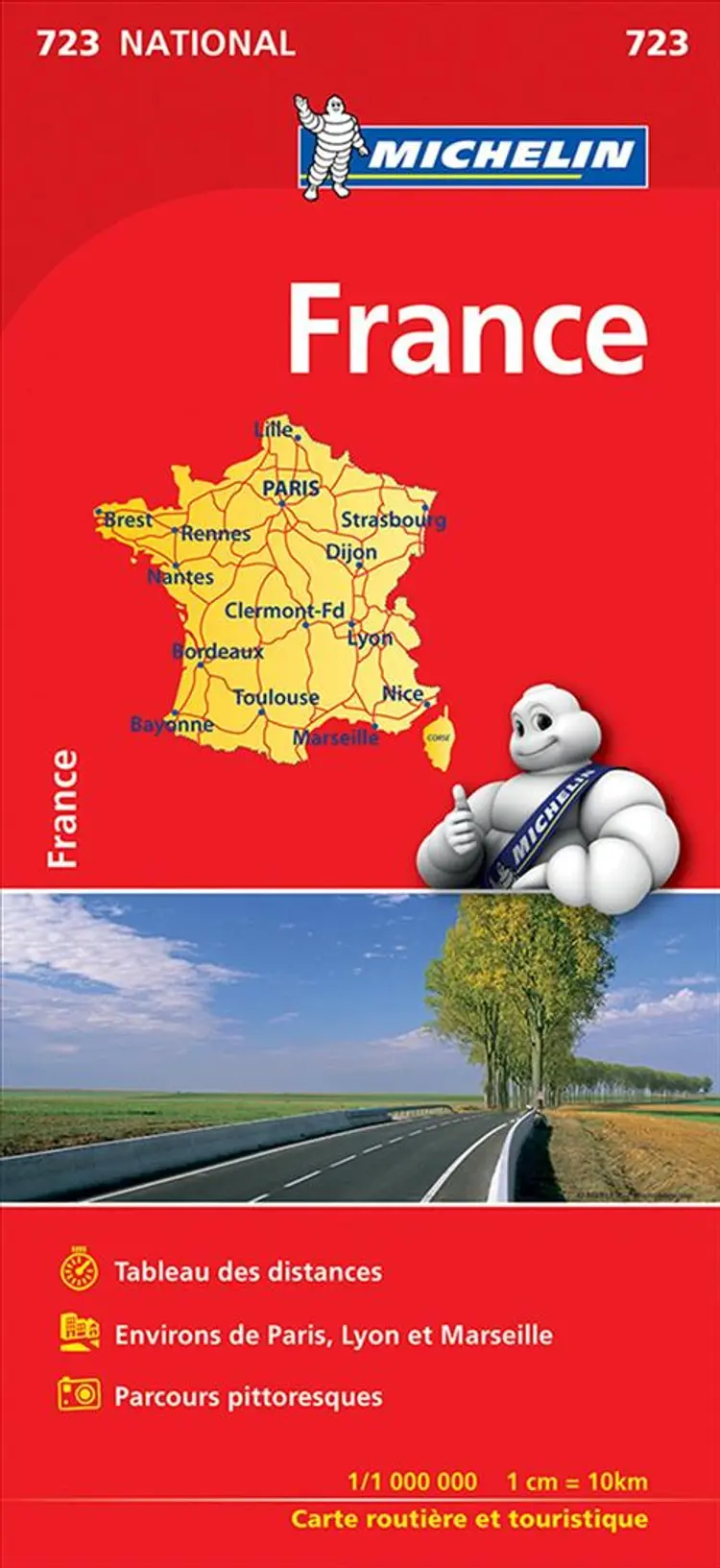 France Main Roads Atlas af Michelin
