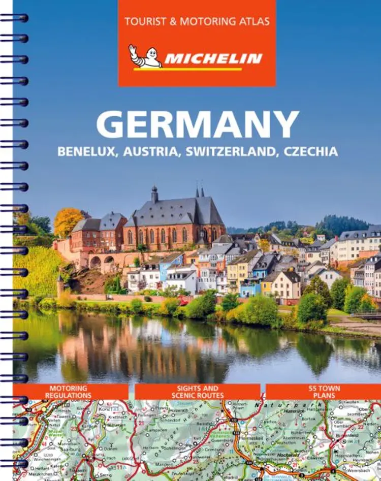 Germany, Benelux, Austria, Switzerland, Czech Republic, Michelin Tourist & Motoring Atlas - Michelin af Michelin
