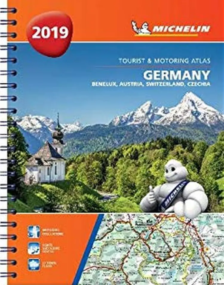 Michelin Tourist & Motoring Atlas Germany, Benelux, Austria, Switzerland, Czech Republic 2019 af Michelin