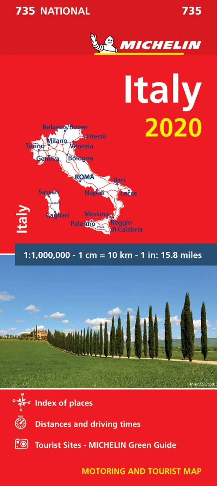 Italy 2020, Michelin National Map 735 af Michelin