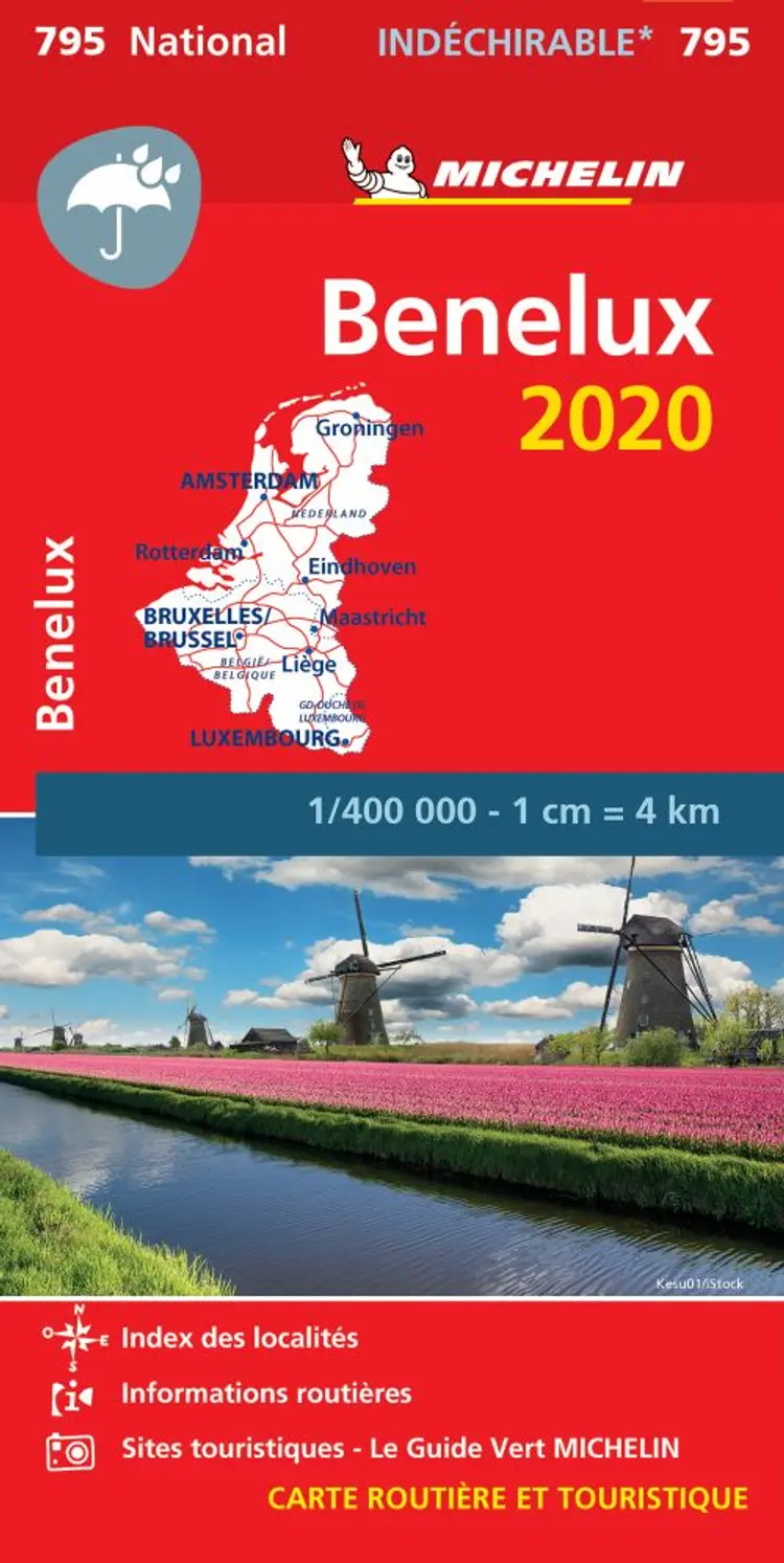Benelux: High Resistance 2020, Michelin National Map 795 af Michelin