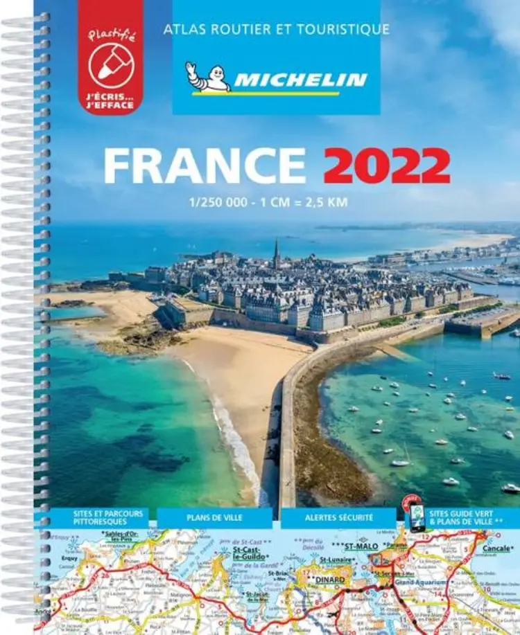 Michelin Tourist & Motoring Atlas France 2022 (Laminated) af Michelin