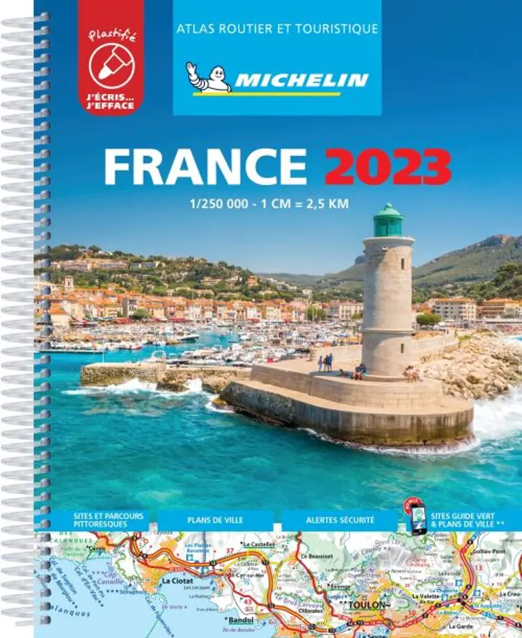 Michelin Tourist & Motoring Atlas France 2023 (LAMINATED) af Michelin