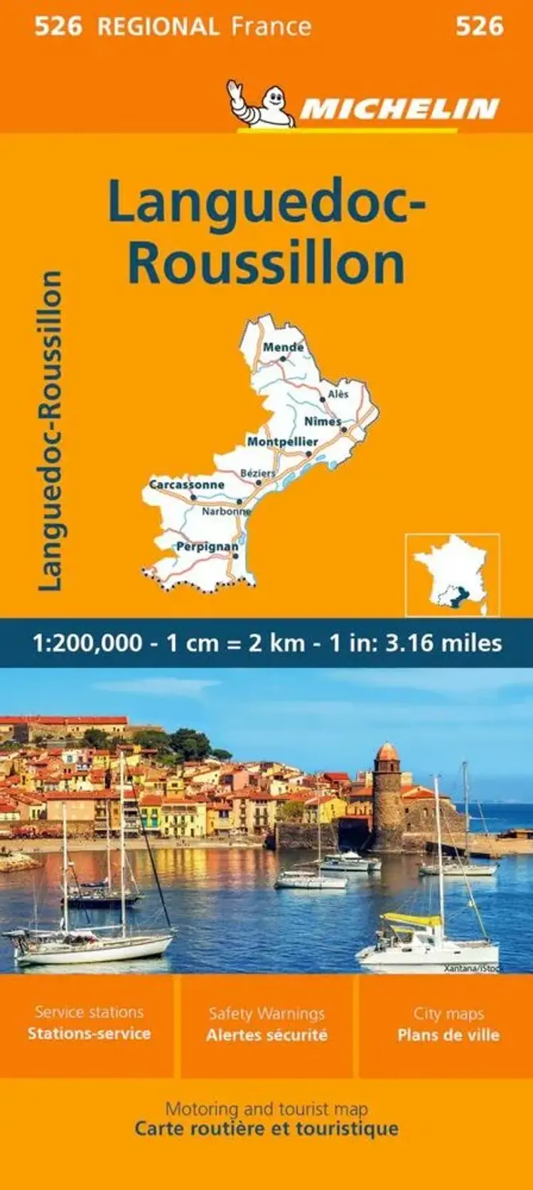 Michelin France blad 526: Languedoc-Roussillon af Michelin